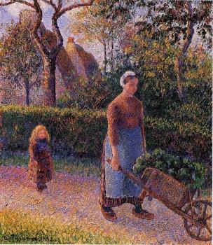 Camille Pissarro : Woman with a Wheelbarrow